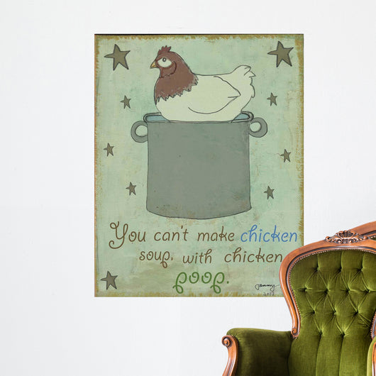 Chicken Soup Wall Decal