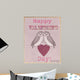 Valentine's Day Owls Wall Decal