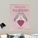 Valentine's Day Owls Wall Decal