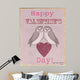 Valentine's Day Owls Wall Decal
