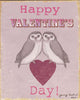 Valentine's Day Owls Wall Decal