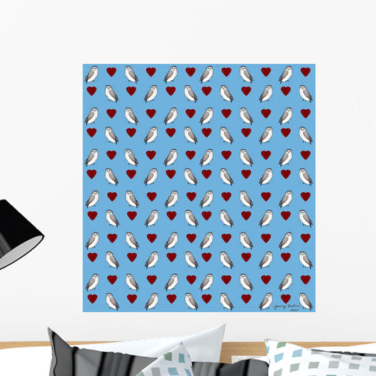 Owl Pattern Wall Decal