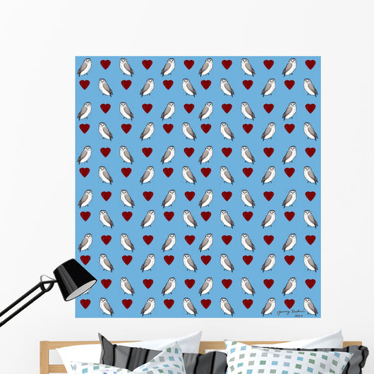 Owl Pattern Wall Decal