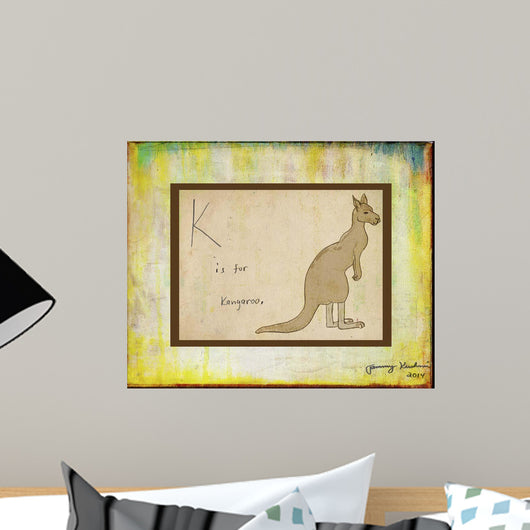 K Is for Kangaroo Wall Decal