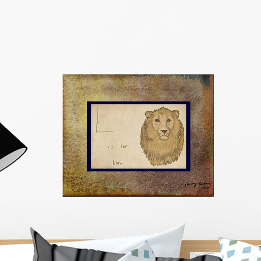 L Is for Lion Wall Decal