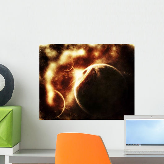 Apocalyptic Solar System Wall Decal