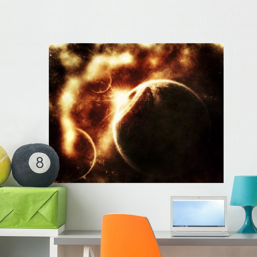 Apocalyptic Solar System Wall Decal