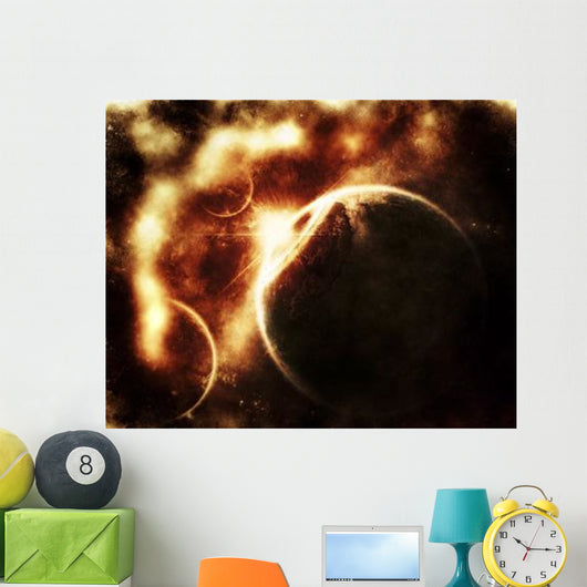 Apocalyptic Solar System Wall Decal