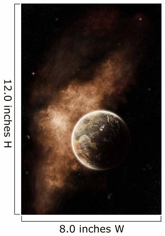 Planet Full Massive Mountain Wall Decal