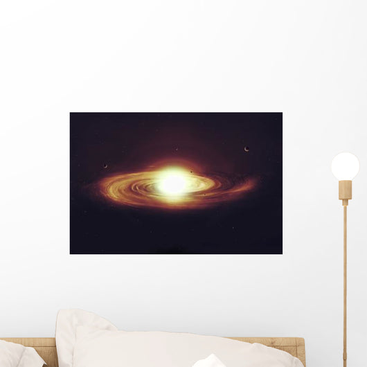 Implosion Sun with Visible Wall Decal