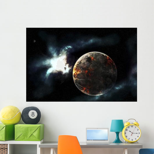 Planet Harvested off It's Wall Decal