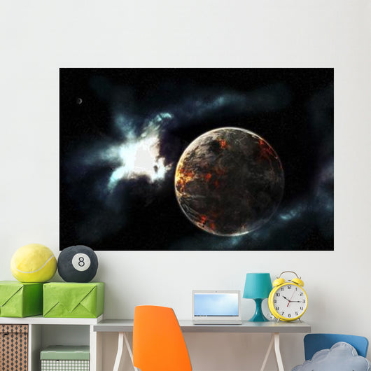 Planet Harvested off It's Wall Decal
