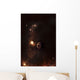 A Planet Illuminated Plasma Floating Wall Decal