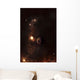 A Planet Illuminated Plasma Floating Wall Decal