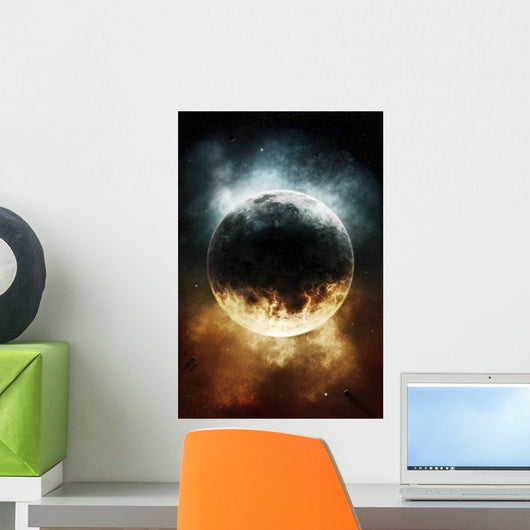 Rare Planet Surrounded Cloud Wall Decal
