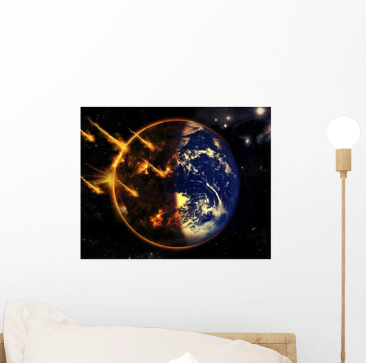 Swarm Deadly Meteorites Impact Wall Decal