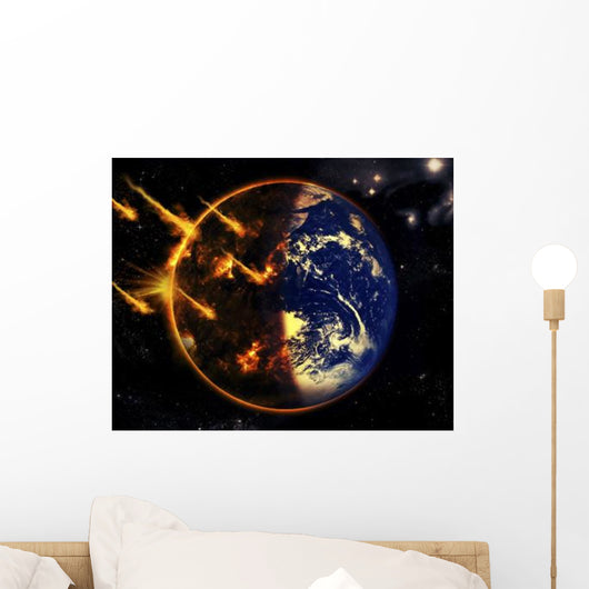 Swarm Deadly Meteorites Impact Wall Decal