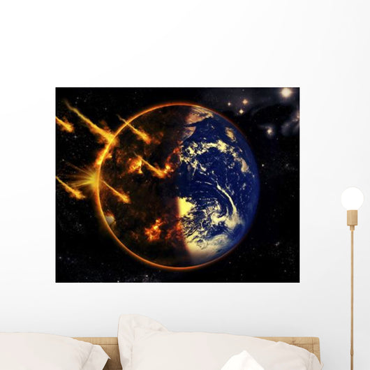 Swarm Deadly Meteorites Impact Wall Decal