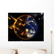 Swarm Deadly Meteorites Impact Wall Decal