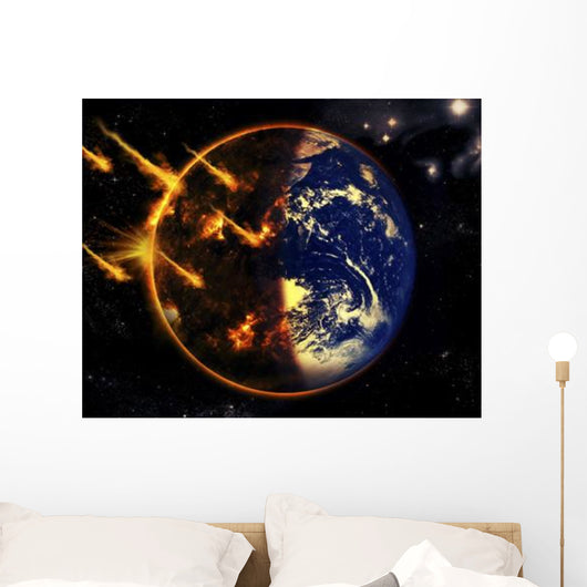 Swarm Deadly Meteorites Impact Wall Decal
