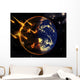 Swarm Deadly Meteorites Impact Wall Decal