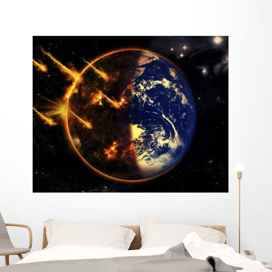 Swarm Deadly Meteorites Impact Wall Decal
