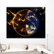 Swarm Deadly Meteorites Impact Wall Decal