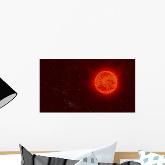 Red Dwarf Sun Floating Wall Decal