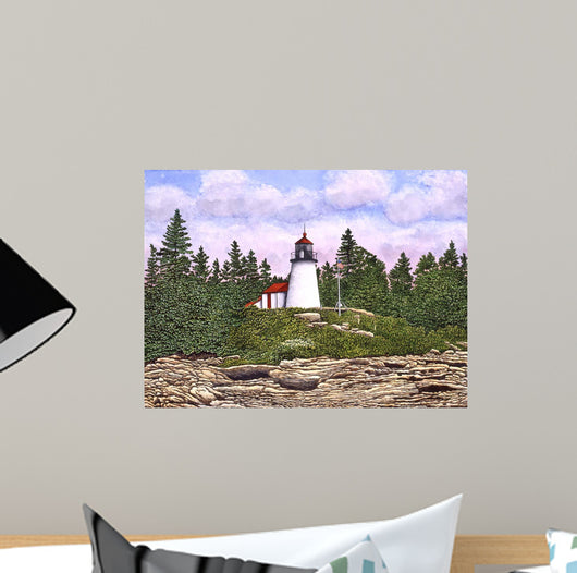 Burnt Island Light Wall Decal