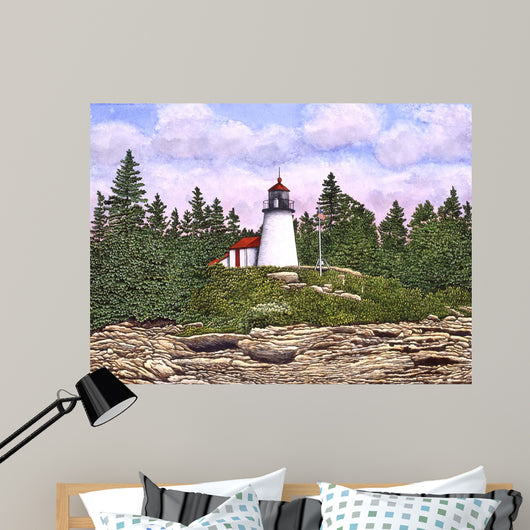 Burnt Island Light Wall Decal