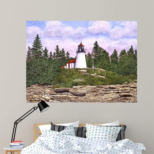 Burnt Island Light Wall Decal