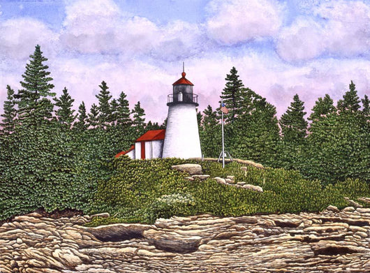 Burnt Island Light Wall Decal