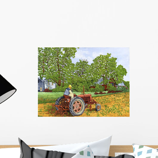Farmall C Cultivator Wall Mural