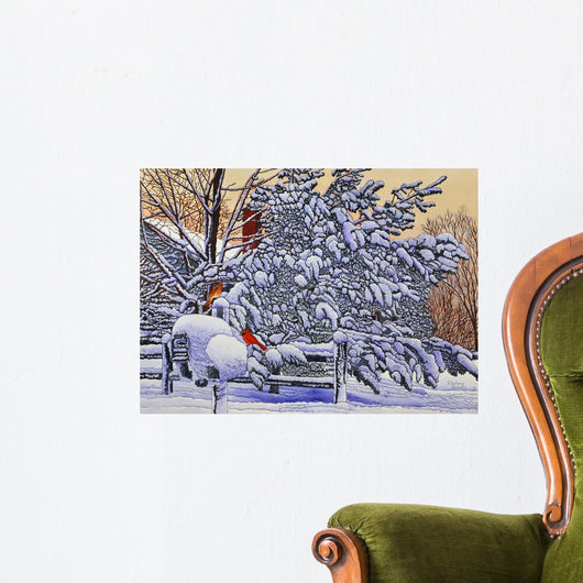 Cardinals Mailbox Wall Decal