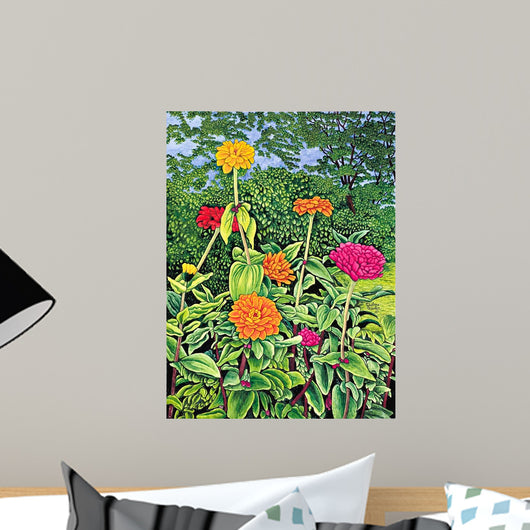 Zinnias Wall Decal