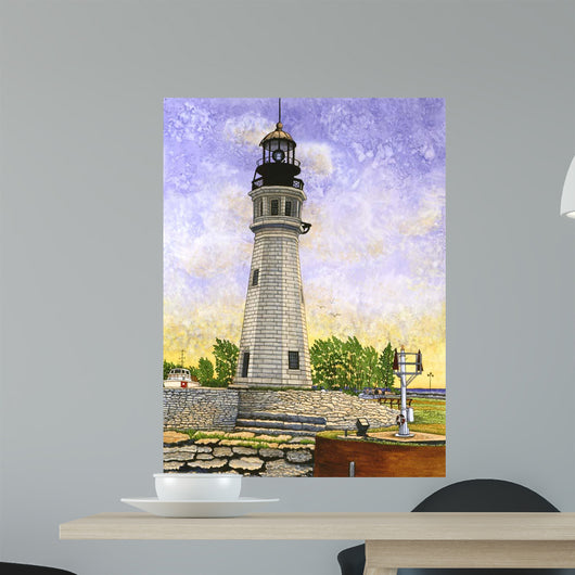 Buffalo Lighthouse Ii Wall Decal