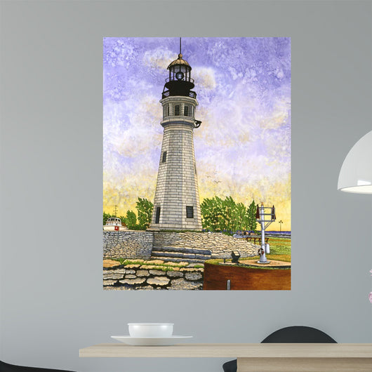 Buffalo Lighthouse Ii Wall Decal