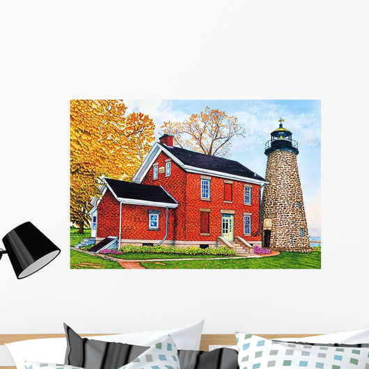 Charlotte-Genesee Lighthouse Rochester Ny Wall Decal