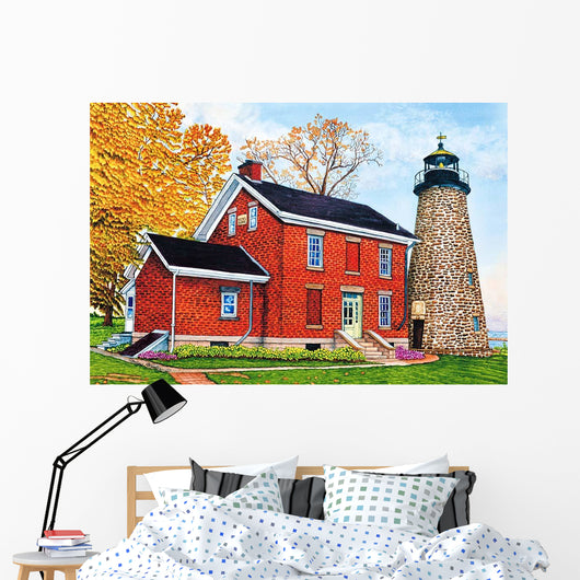 Charlotte-Genesee Lighthouse Rochester Ny Wall Decal