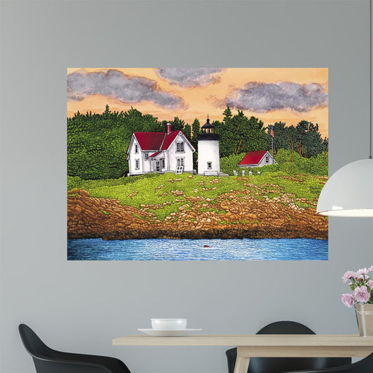 Curtis Island Lighthouse Camden Wall Decal