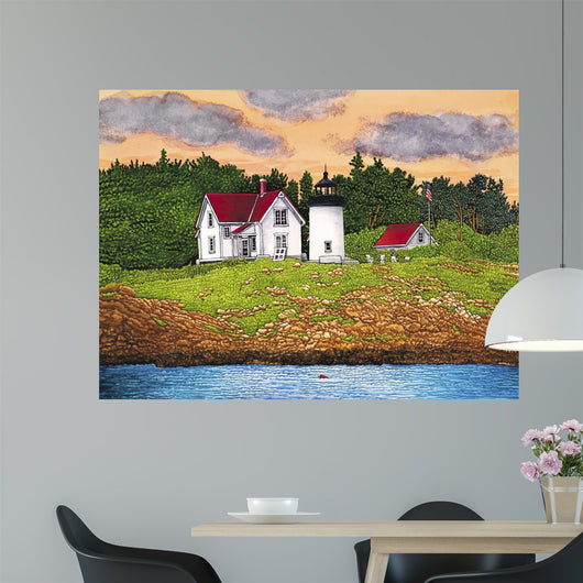 Curtis Island Lighthouse Camden Wall Decal