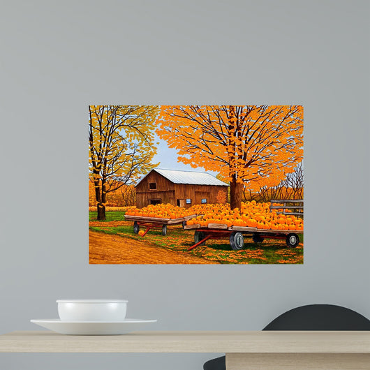 Pumpkinville Western Ny Wall Decal