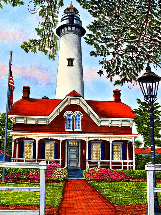 Saint Simon's Island Lighthouse Wall Decal