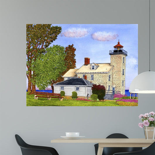 Sodus Bay Lighthouse Lake Wall Decal