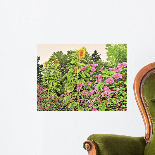 Sunflower Quartet Wall Decal