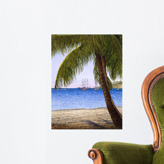 Caribbean Shore Wall Decal