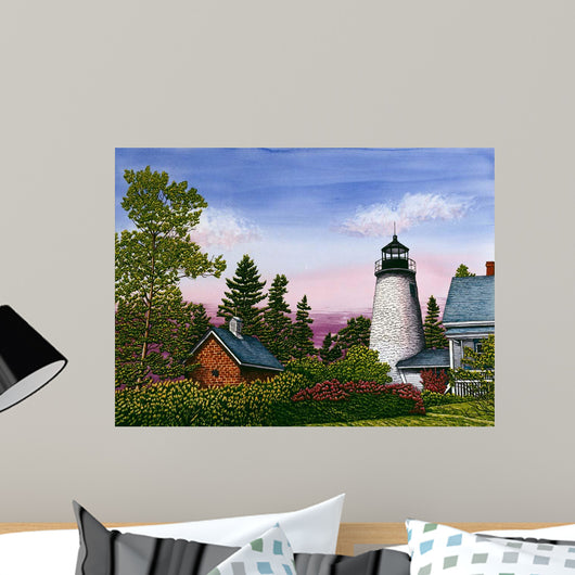 Dice Head Lighthouse Wall Decal