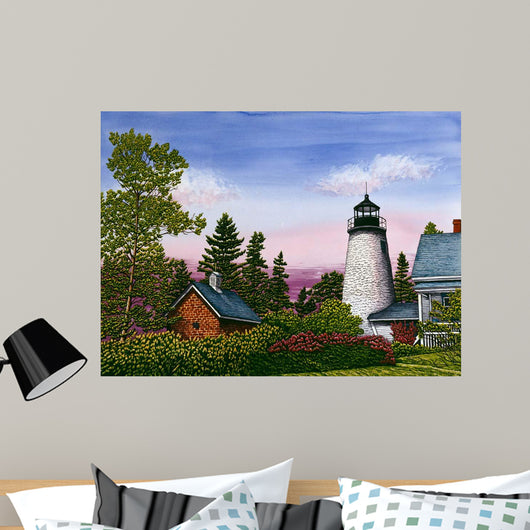 Dice Head Lighthouse Wall Decal