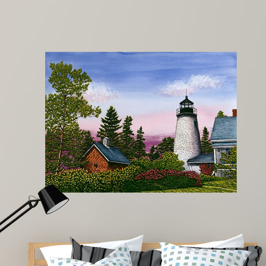 Dice Head Lighthouse Wall Decal