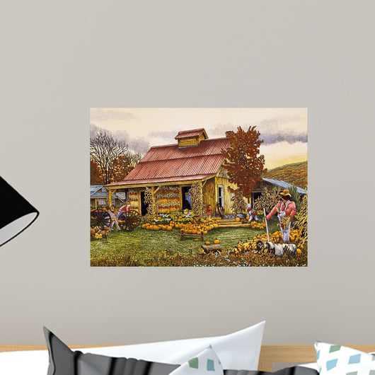 Pumpkin Shed Wall Decal